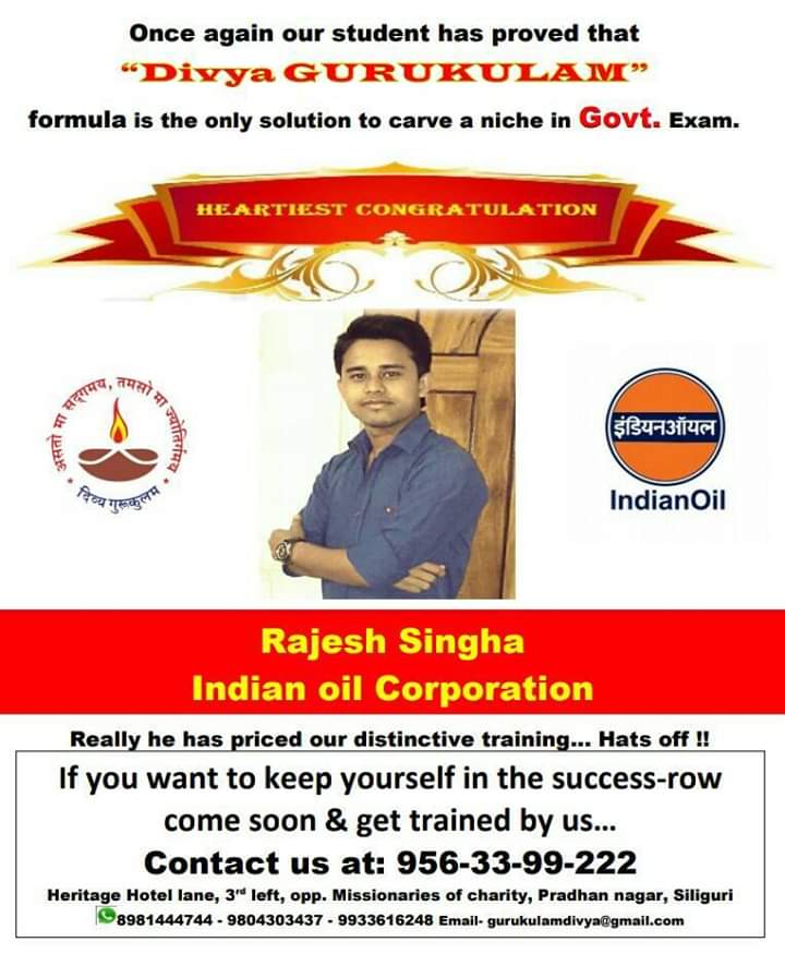 Divya Gurukulam SBI-CLERK 2018  Success